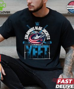 YEET Columbus Blue Jackets Hockey logo shirt