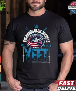 YEET Columbus Blue Jackets Hockey logo shirt
