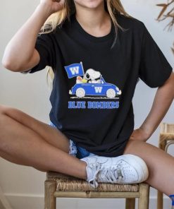 Snoopy And Woodstock Drive Car Winnipeg Blue Bombers Shirt