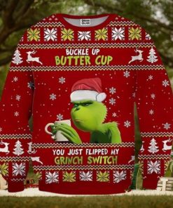 Grinch You Just Flipped My Grinch Switch Ugly Christmas Sweater Xmas 3D Printed Christmas Sweater Gift