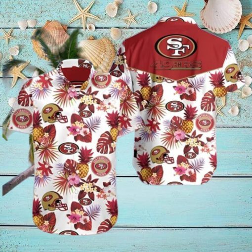 Tropical Plant San Francisco 49ers Hawaiian Shirt Summer Button Up