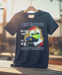 Santa Grinch Christmas They Hate Us Because Ain’t Us West Virginia Mountaineers Shirt