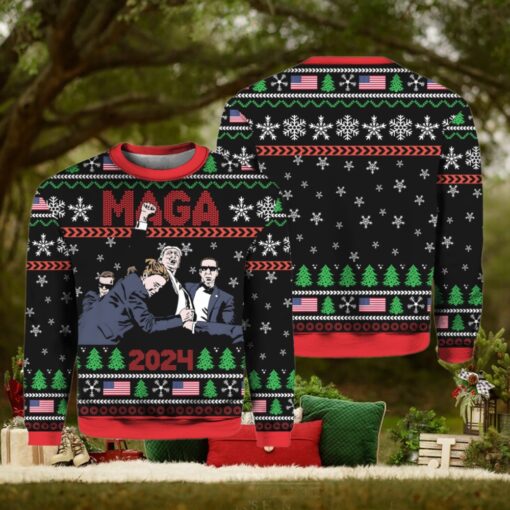 Trump MAGA 2024 Ugly Christmas Sweater