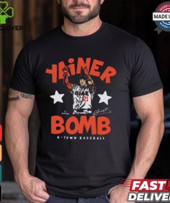 Yainer Diaz #21 Houston H Town Baseball Yanier Bomb Painting Signature t hoodie, sweater, longsleeve, shirt v-neck, t-shirt