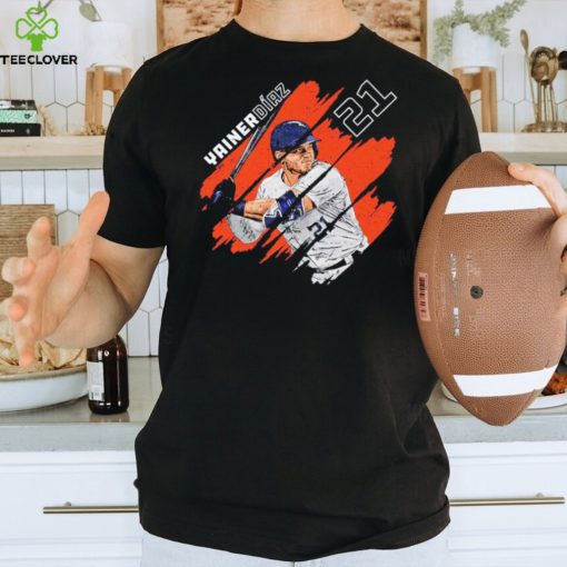 Yainer Diaz Houston Stripes Baseball Shirt