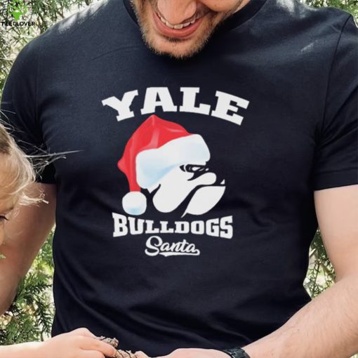 Yale Bulldogs Football Santa Hat Christmas Shirt