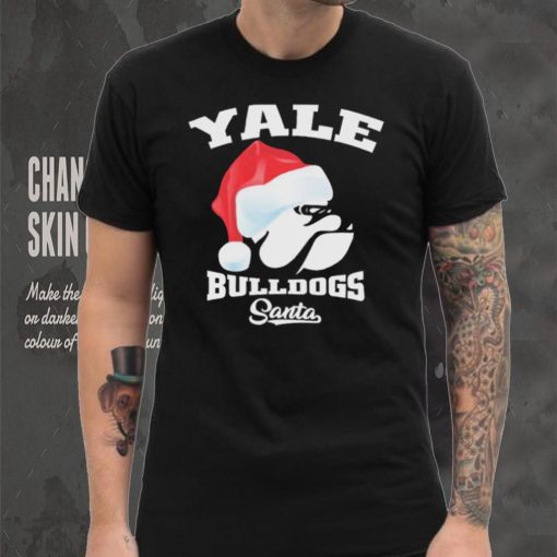 Yale Bulldogs Football Santa Hat Christmas Shirt