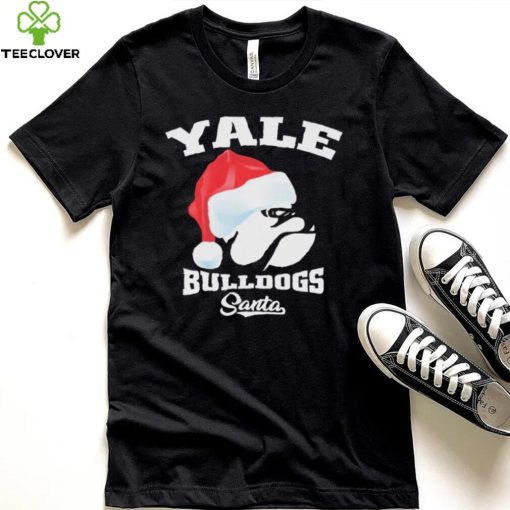 Yale Bulldogs Football Santa Hat Christmas Shirt