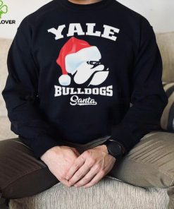 Yale Bulldogs Football Santa Hat Christmas Shirt