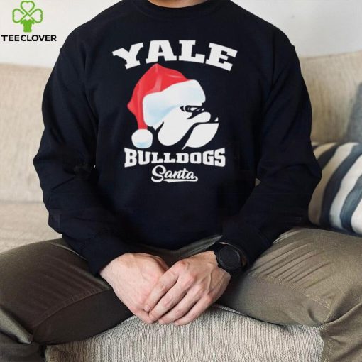 Yale Bulldogs Football Santa Hat Christmas Shirt