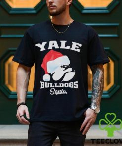 Yale Bulldogs Football Santa Hat Christmas T shirt