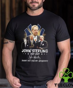Yankees John Sterling 1989 2024 Thank You For The Memories Shirt