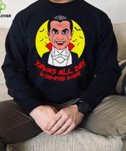 Yawns all day wide eyed night vampire cartoon hoodie, sweater, longsleeve, shirt v-neck, t-shirt