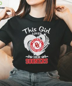 Oklahoma Sooners Softball this girl loves her Sooners heart sport circle logo hoodie, sweater, longsleeve, shirt v-neck, t-shirt