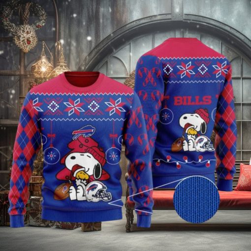 Snoopy And Woodstock Buffalo Bills Christmas Ugly Christmas Sweaters