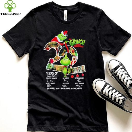 Years The Grinch Stole Christmas Signatures Thank You For The Memories Shirt