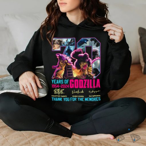 Years of godzilla 1954 2024 tomoyuki tanaka isshiro honda eiji tsubaraya hoodie, sweater, longsleeve, shirt v-neck, t-shirt