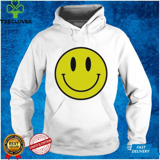 Yellow Black Smiley Face T Shirt