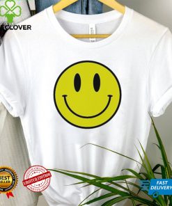 Yellow Black Smiley Face T Shirt