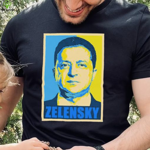 Yellow Blue Hope Style Inspired Ukrainian President Volodymyr Zelensky Shirt