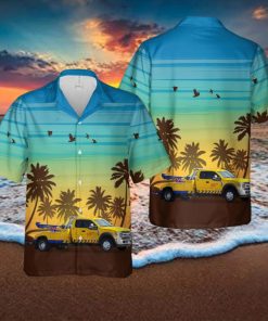 Yellow Dodge Ram Tow Truck 3D All Over Printed Hawaiian Shirt