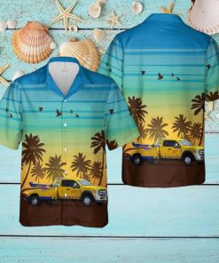 Yellow Dodge Ram Tow Truck 3D All Over Printed Hawaiian Shirt