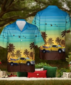 Yellow Dodge Ram Tow Truck Hawaiian Shirt