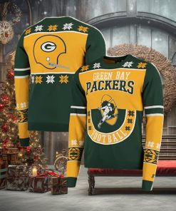 Yellow Green Bay Packers Ugly Christmas Sweater