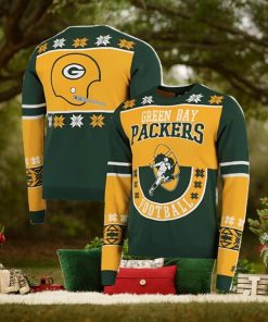 Yellow Green Bay Packers Ugly Christmas Sweater