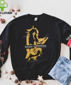 Yellow Silhouette Joan Jett And The Blackhearts Hooded Sweatshirt