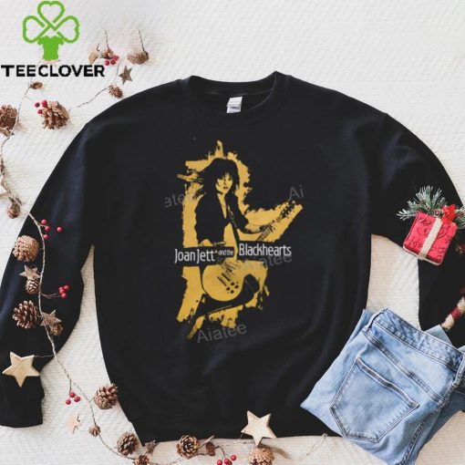 Yellow Silhouette Joan Jett And The Blackhearts Hooded Sweatshirt