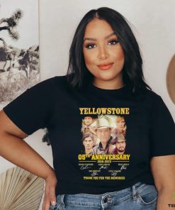 Yellowstone 05th Anniversary 2018 2023 thank you for the memories signatures t shirt