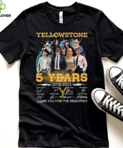 Yellowstone 5 Years 2018 2023 Thank You For The Memories Signatures Shirt