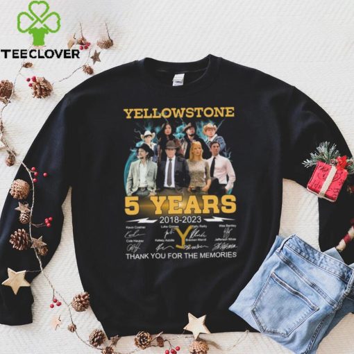 Yellowstone 5 Years 2018 2023 Thank You For The Memories Signatures Shirt