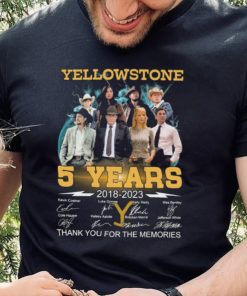 Yellowstone 5 Years 2018 2023 Thank You For The Memories Signatures Shirt