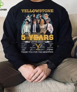 Yellowstone 5 Years 2018 2023 Thank You For The Memories Signatures Shirt