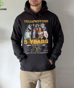 Yellowstone 5 Years 2018 2023 Thank You For The Memories Signatures Shirt