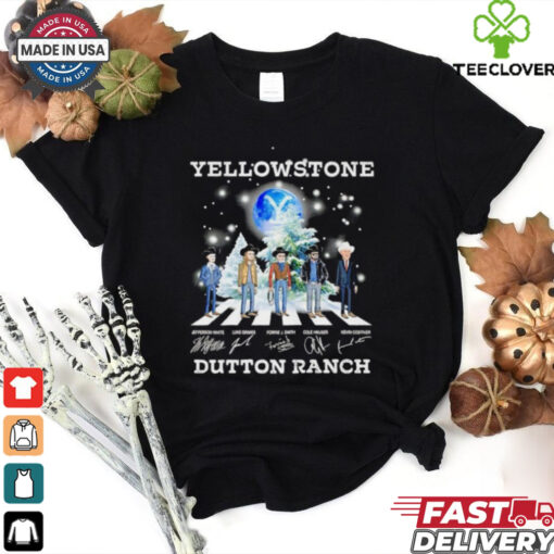 Yellowstone Dutton Ranch abbey road signatures shirt