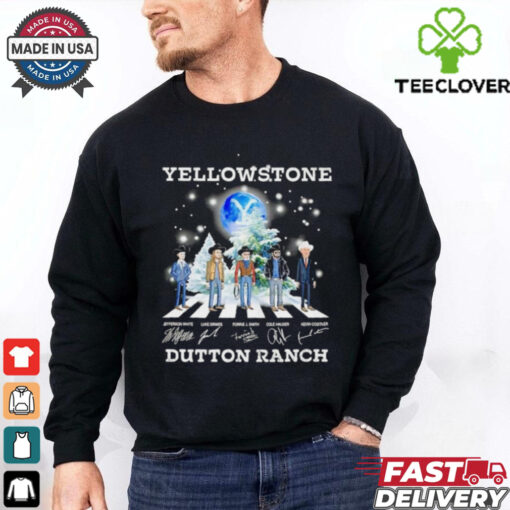 Yellowstone Dutton Ranch abbey road signatures shirt