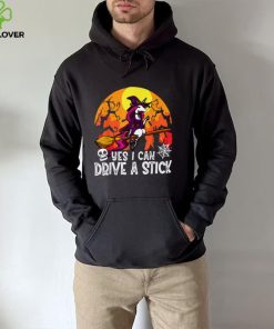 Yes I Can Drive A Stick Unicorn Witch Halloween T Shirt
