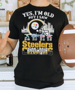 Yes I am old but I saw steelers back 2 back superbowl champions shirt
