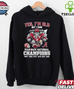 Yes I’m Old But I Saw Alabama Crimson Tide Back 2 Back National champions Shirt