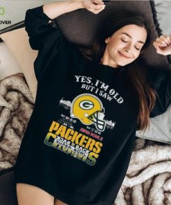 Yes I'm Old But I Saw Green Bay Packers Skyline Back 2 Back Super Bowl Shirt