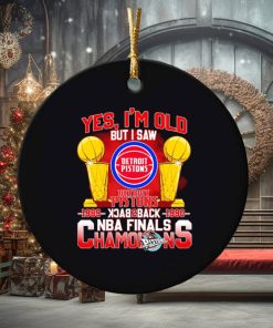 Yes I’m old but I saw Detroit Pistons back to back NBA Finals Champions ornament