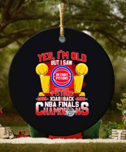 Yes I’m old but I saw Detroit Pistons back to back NBA Finals Champions ornament