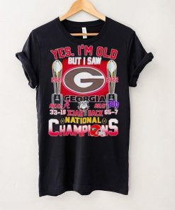 Yes I’m old but I saw Georgia Bulldogs back 2 back National Champions hoodie, sweater, longsleeve, shirt v-neck, t-shirt