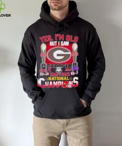 Yes I’m old but I saw Georgia Bulldogs back 2 back National Champions hoodie, sweater, longsleeve, shirt v-neck, t-shirt