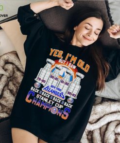 Yes I’m old but I saw New York Islanders back 2 back 2 back Stanley Cup Champions hoodie, sweater, longsleeve, shirt v-neck, t-shirt