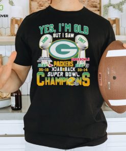 Yes I’m old but I saw Packers back 2 back Super Bowl Champions hoodie, sweater, longsleeve, shirt v-neck, t-shirt