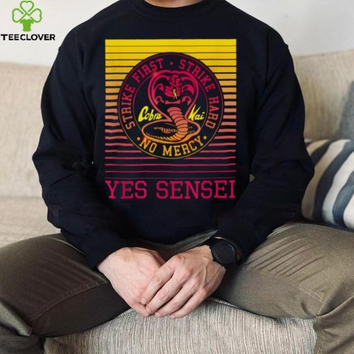 Yes Sensei Retro Gradient Cobra Kai Cobra Kai New Design T Shirt